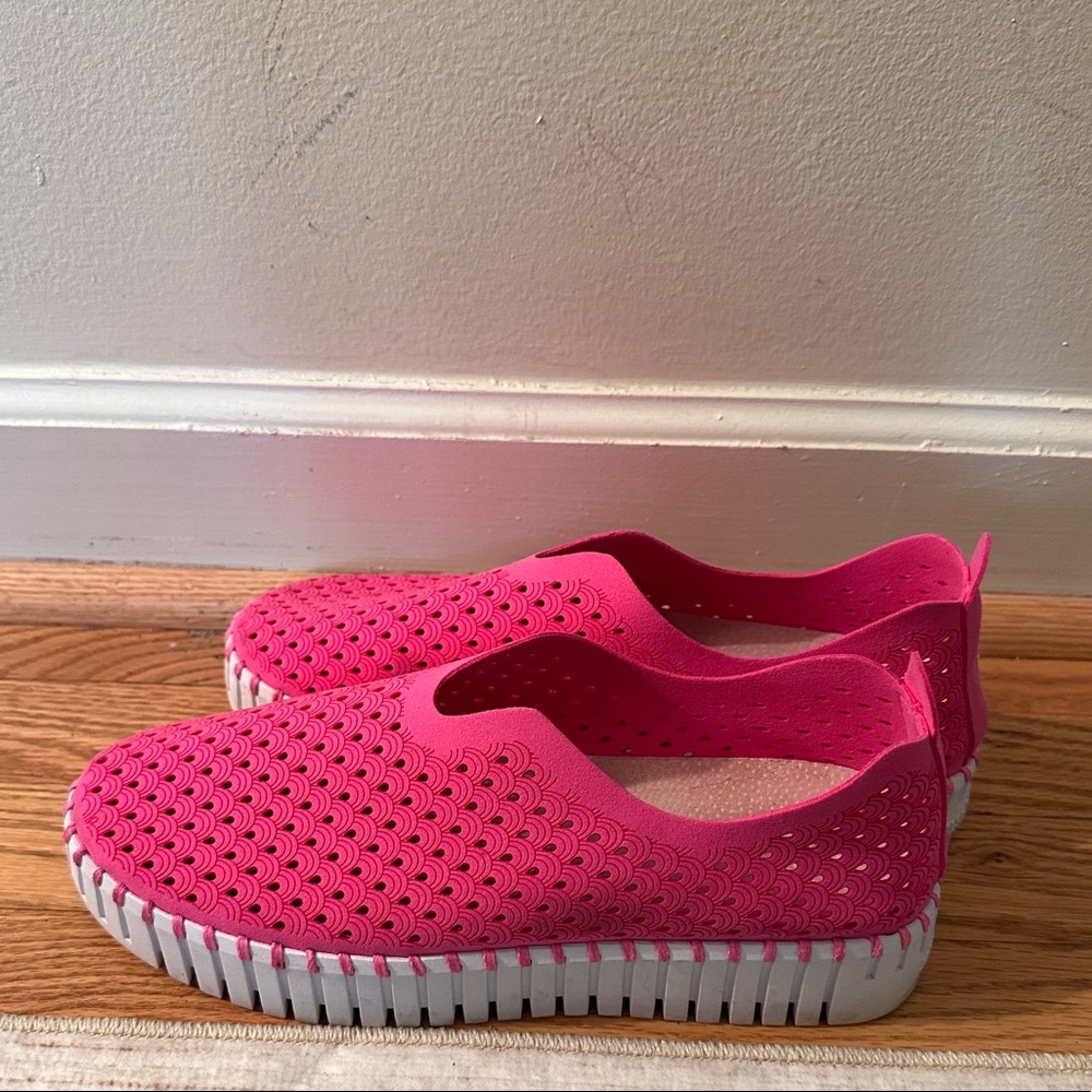 Ilse Jacobsen Pink Tulip Platform Flats